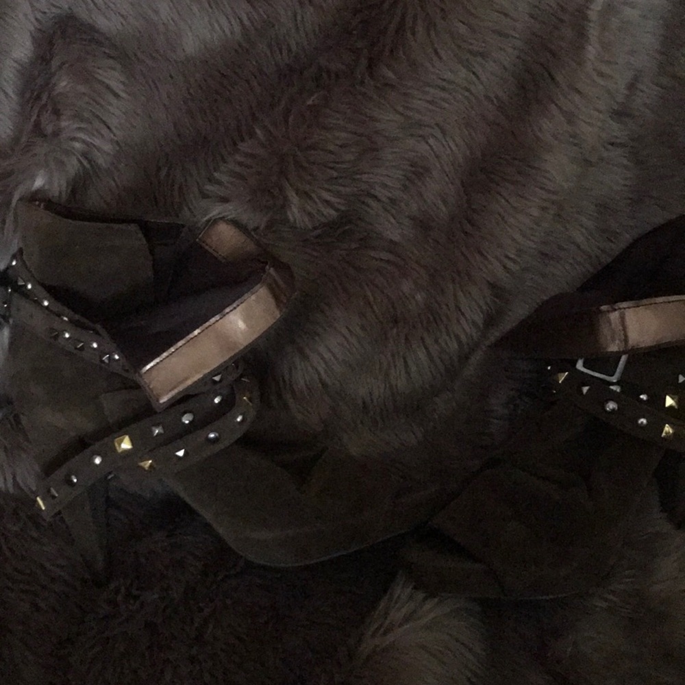 Brown Open Toe Booties - image 3